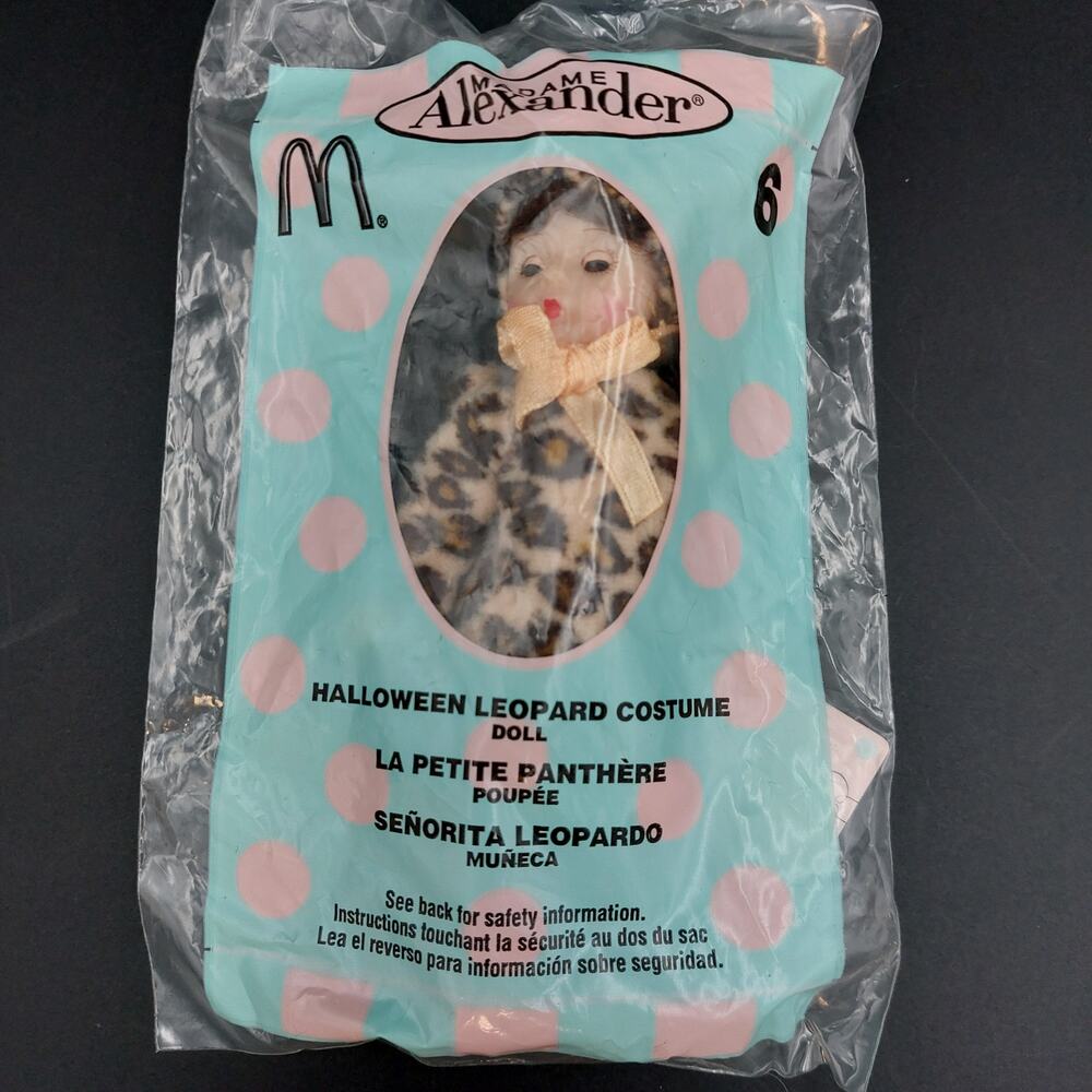 2003 McDonalds Madame Alexander Halloween Leopard Costume Doll 6 NIP Happy Meal